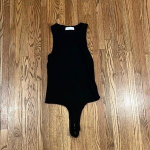 House of Harlow Black Sleeveless Bodysuit